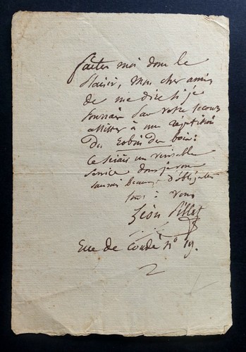 Pillet léon lettre - pillet,